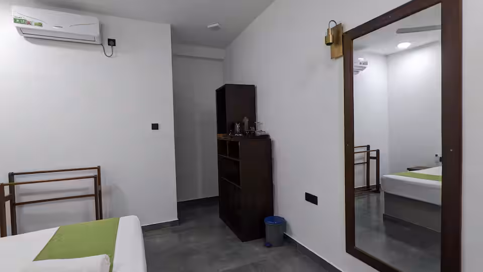 Mayon Beach Villa Room wardrobe and vanity area 8
