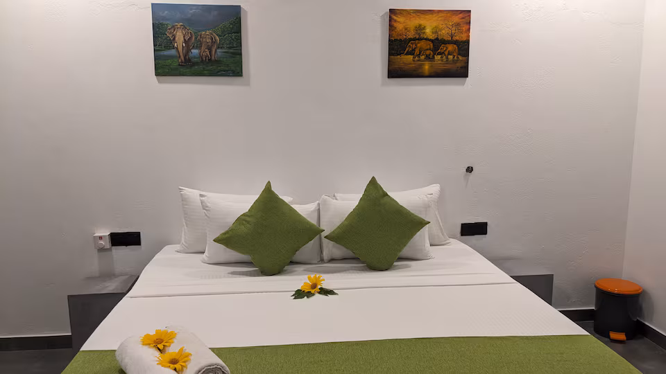 Mayon Beach Villa Green bedroom close view 6